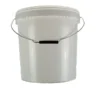 20 Litre Plastic Bucket with T/E Lid and Metal Handle (White) - Image 2